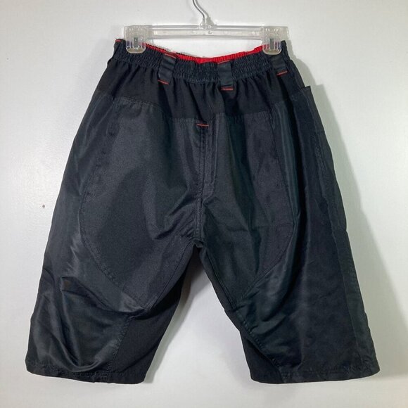 Youth Urban Cycling Apparel Mountain Bike Cargo Shorts Black 2X - Picture 2 of 5